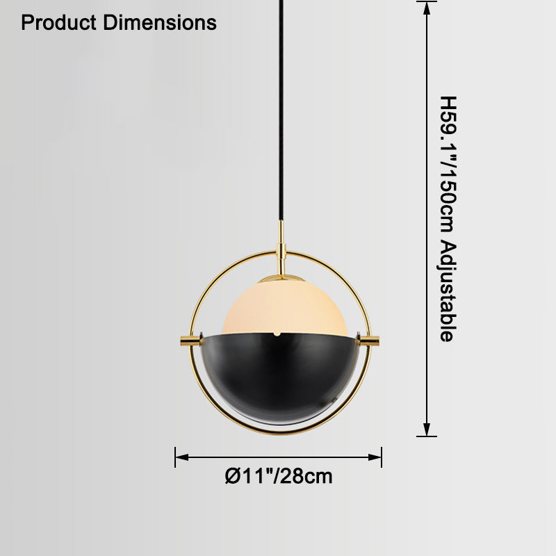 WOMO Suspension Boule Verre Orientable-WM2563