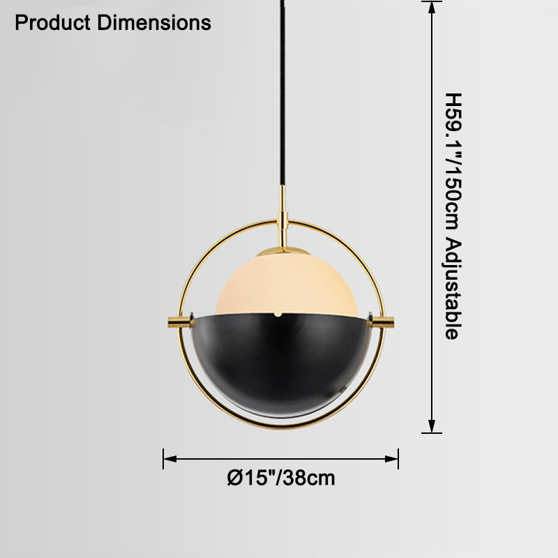 WOMO Suspension Boule Verre Orientable-WM2563