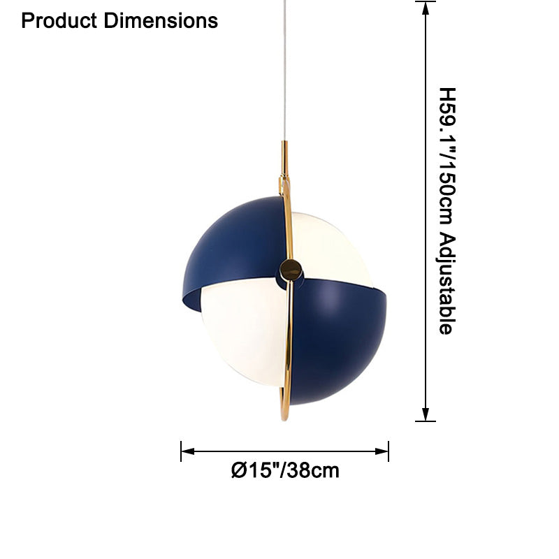 WOMO Suspension Boule Verre Orientable-WM2563