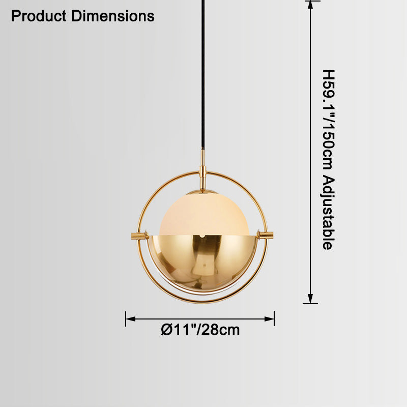 WOMO Suspension Boule Verre Orientable-WM2563
