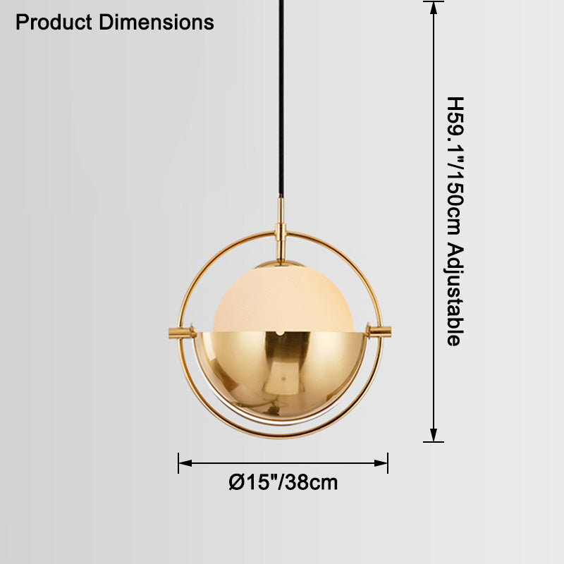 WOMO Suspension Boule Verre Orientable-WM2563