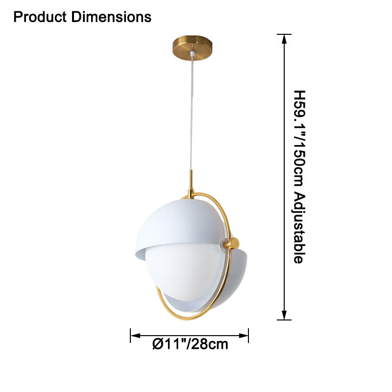WOMO Suspension Boule Verre Orientable-WM2563