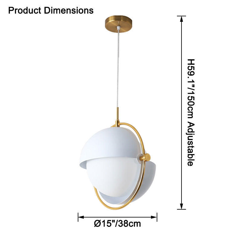 WOMO Suspension Boule Verre Orientable-WM2563