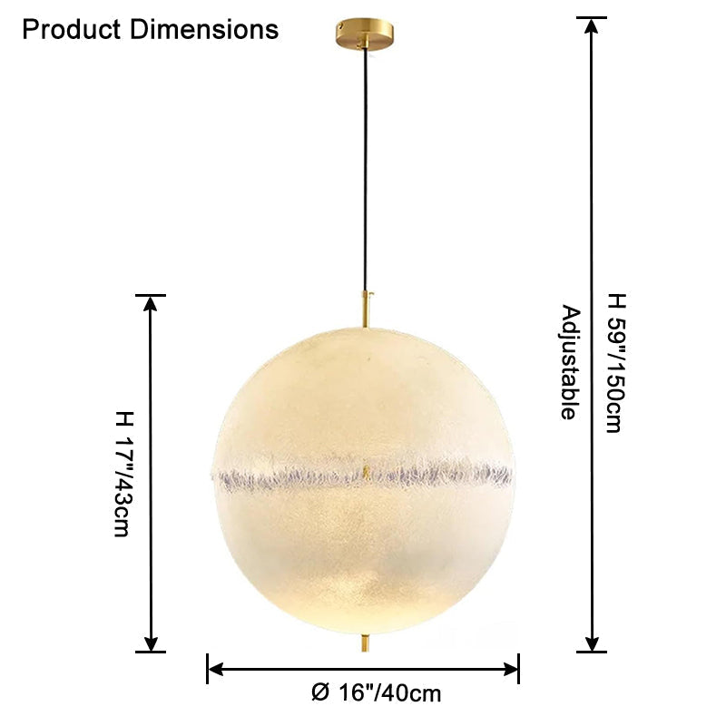 Suspension Globe en fibre de verre WOMO-WM2577