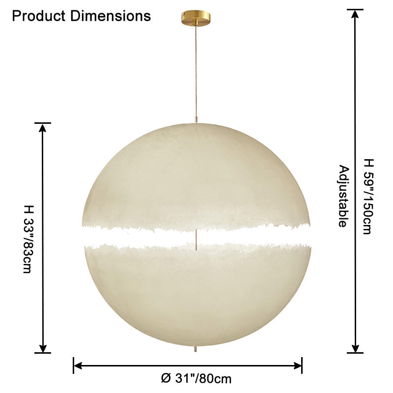 Suspension Globe en fibre de verre WOMO-WM2577