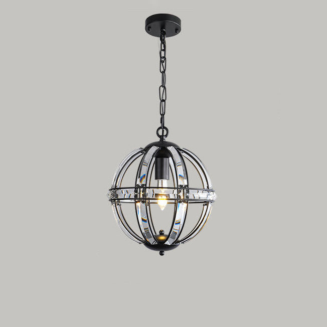 Lustre WOMO Cage Crystal Orb-WM2595