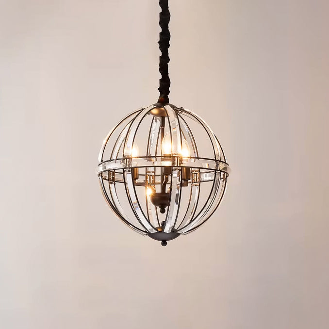 Lustre WOMO Cage Crystal Orb-WM2595