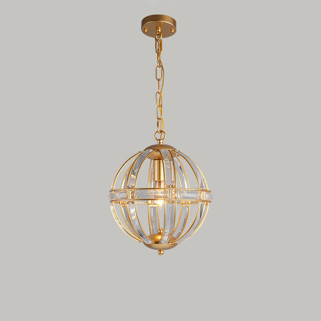 Lustre WOMO Cage Crystal Orb-WM2595