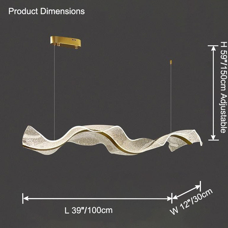 Lustre acrylique WOMO Wave Ribbon-WM2596