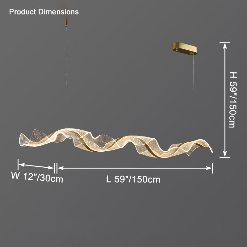 Lustre acrylique WOMO Wave Ribbon-WM2596