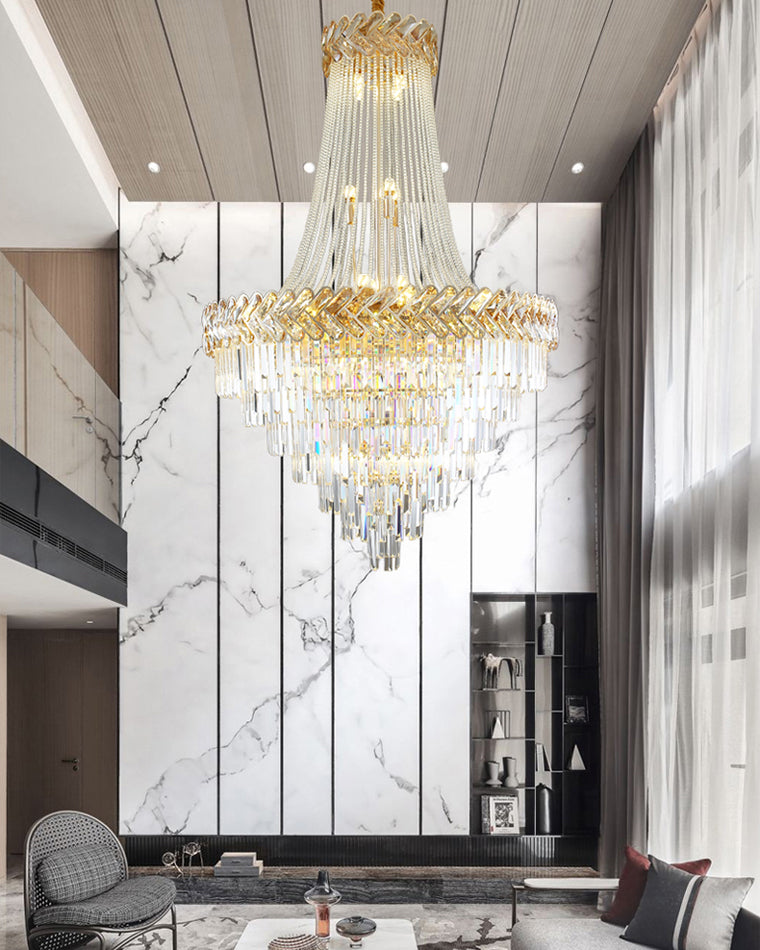 Lustre en cristal à plusieurs niveaux WOMO-WM2381