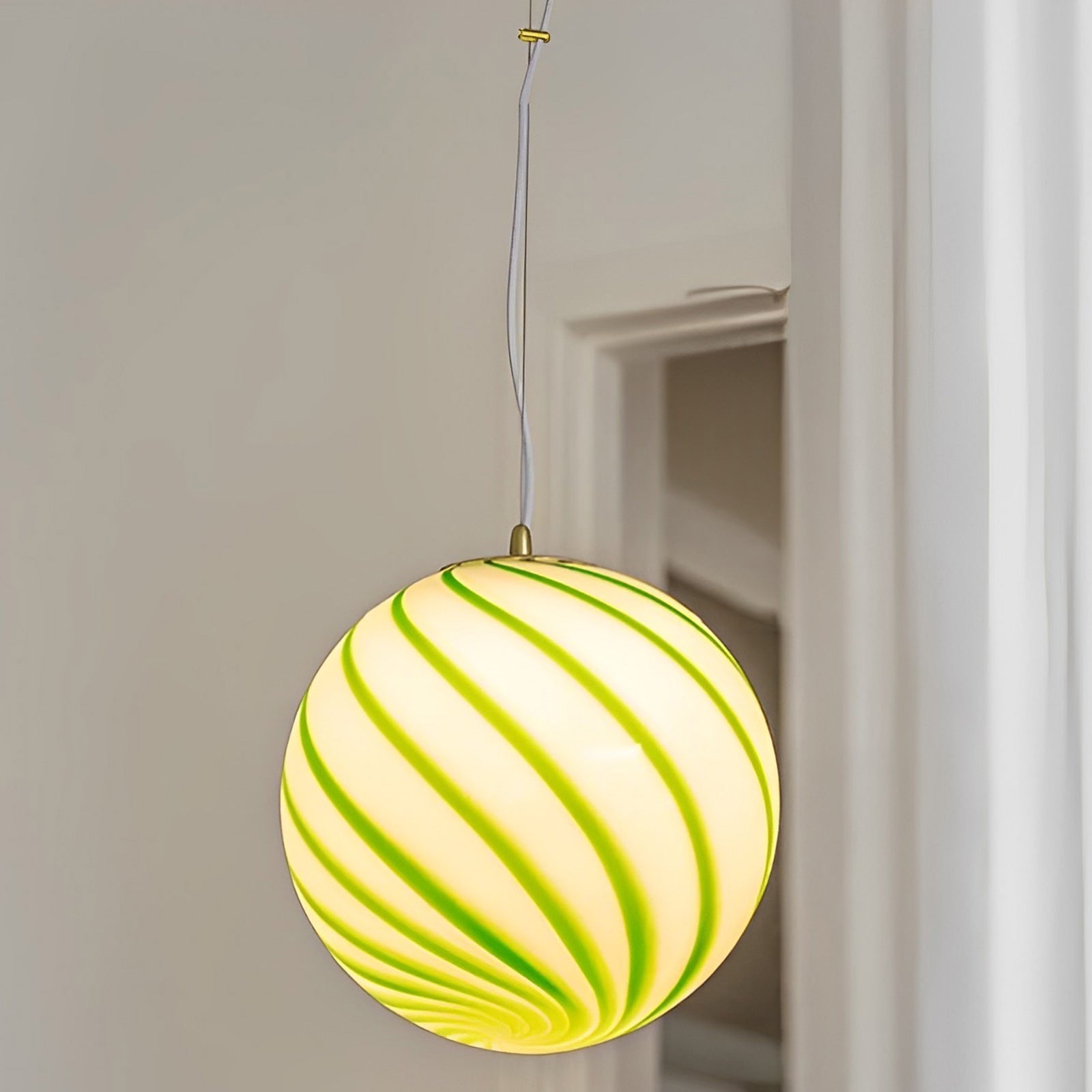 Suspension WOMO Swirl Glass Globe-WM2613