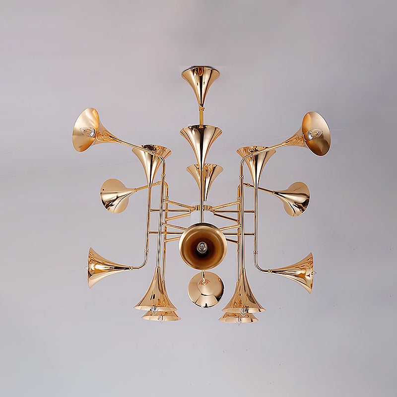 WOMO Gold Flower Chandelier Art Deco-WM2614
