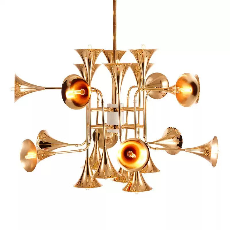 WOMO Gold Flower Chandelier Art Deco-WM2614
