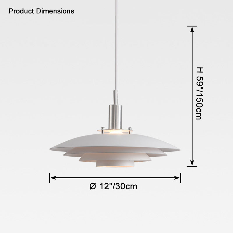 WOMO Suspension Metal Blanc pour Cuisine Design-WM2656
