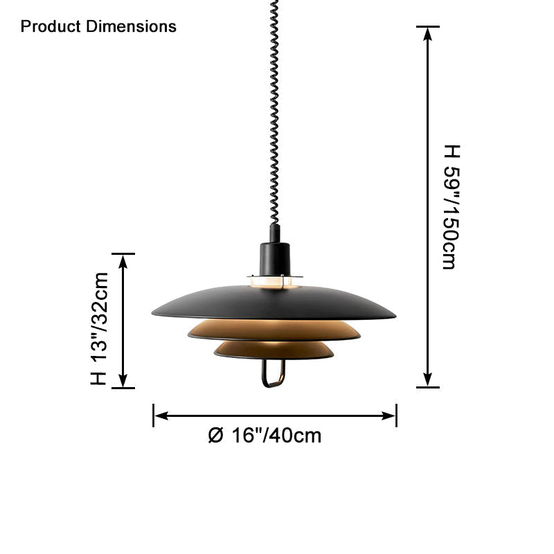 WOMO Suspension Metal Reglable Scandinave-WM2663