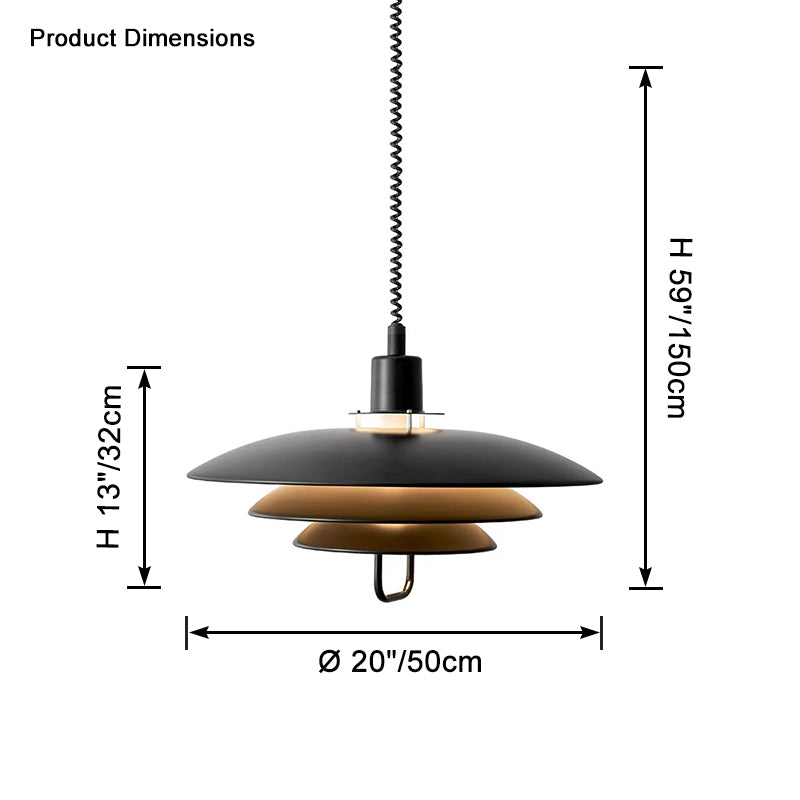 WOMO Suspension Metal Reglable Scandinave-WM2663