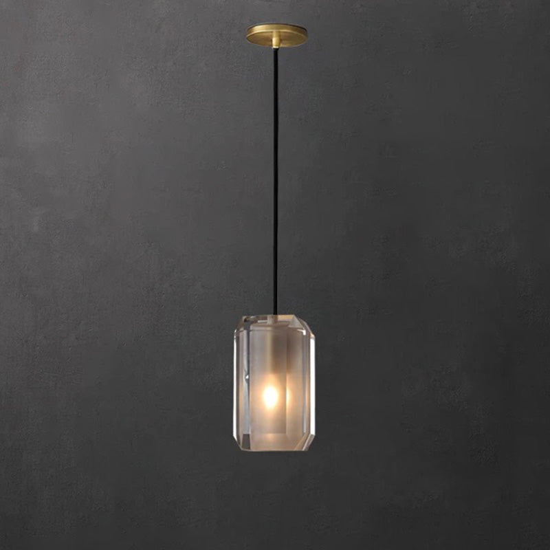 Suspension rectangulaire en cristal WOMO-WM2682
