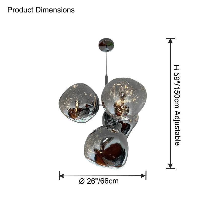 Lustre de lave suspendu WOMO Melt-WM2685