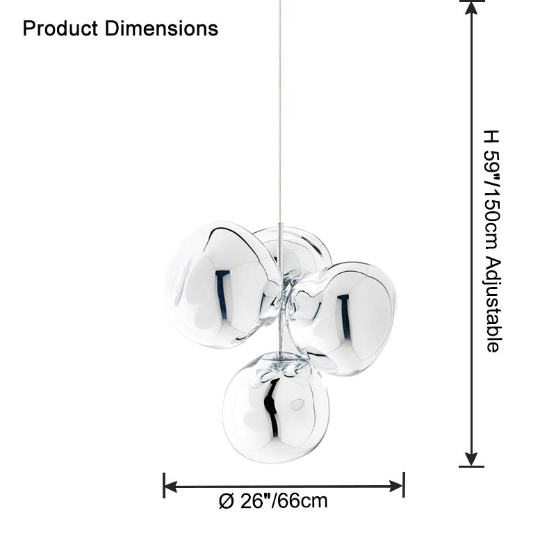 Lustre de lave suspendu WOMO Melt-WM2685