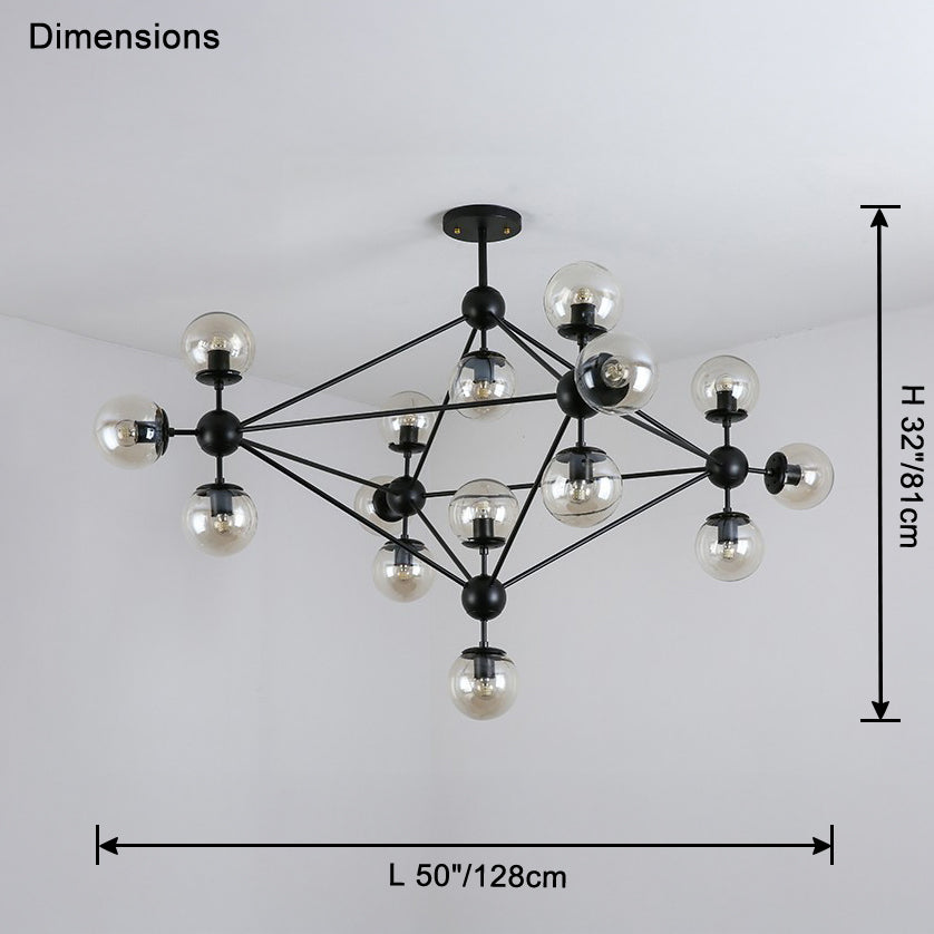 WOMO Lustre Boule Verre-WM2704