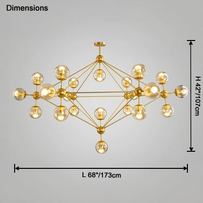 WOMO Lustre Boule Verre-WM2704