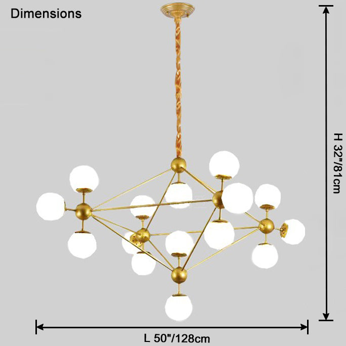 WOMO Lustre Boule Verre-WM2704