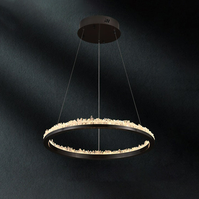 WOMO Lustre Cercle Cristal Led-WM2715
