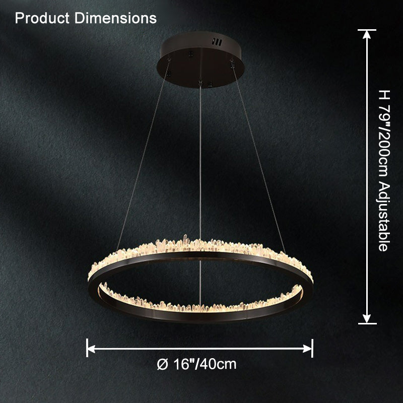 WOMO Lustre Cercle Cristal Led-WM2715