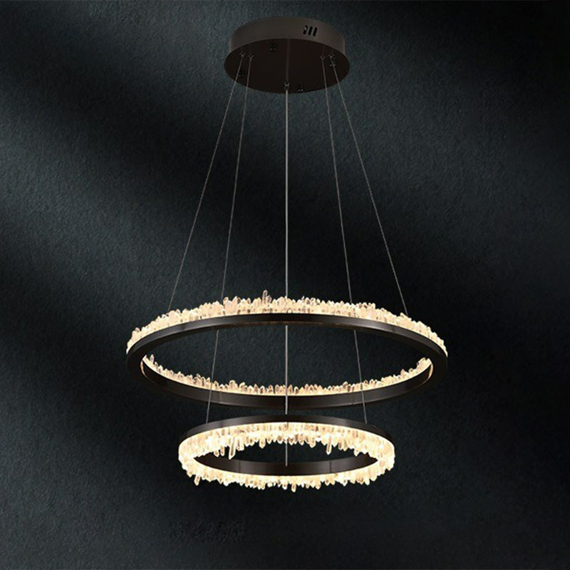 WOMO Lustre Cercle Cristal Led-WM2715