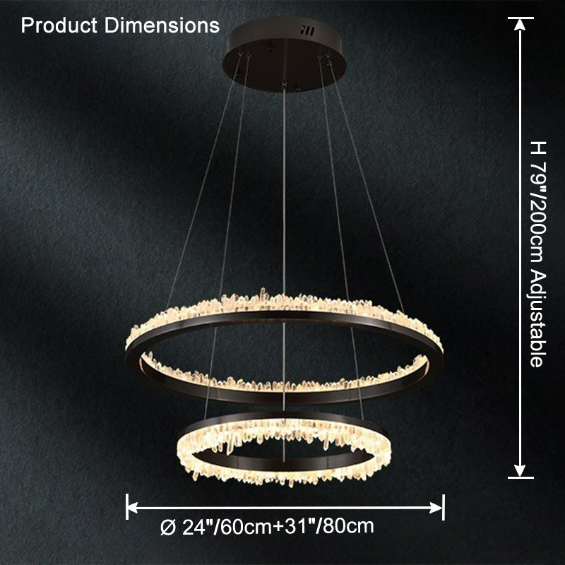 WOMO Lustre Cercle Cristal Led-WM2715