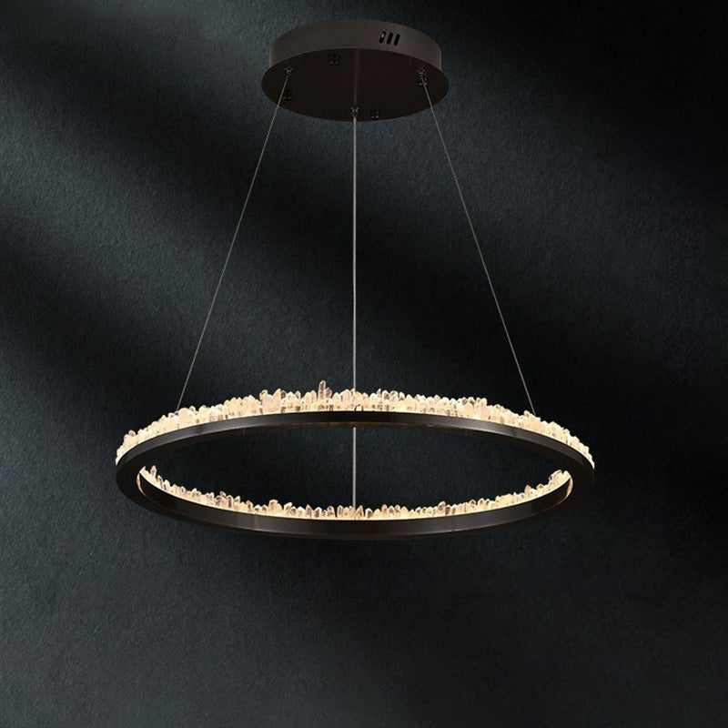 WOMO Lustre Cercle Cristal Led-WM2715