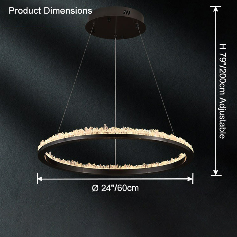 WOMO Lustre Cercle Cristal Led-WM2715