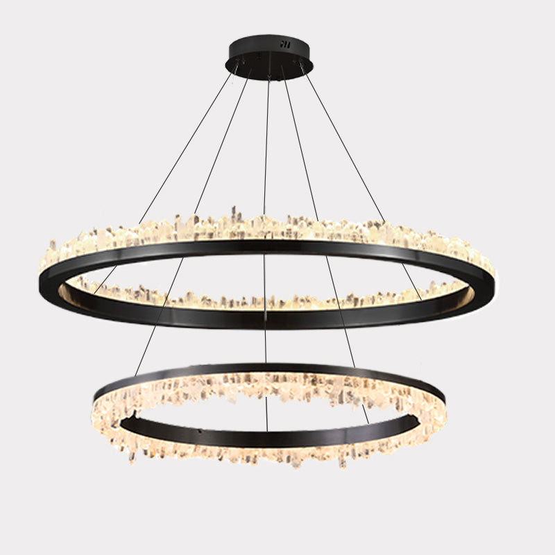 WOMO Lustre Cercle Cristal Led-WM2715