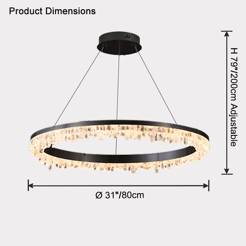 WOMO Lustre Cercle Cristal Led-WM2715