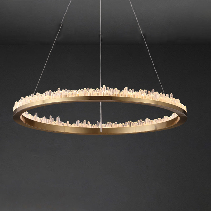 WOMO Lustre Cercle Cristal Led-WM2715