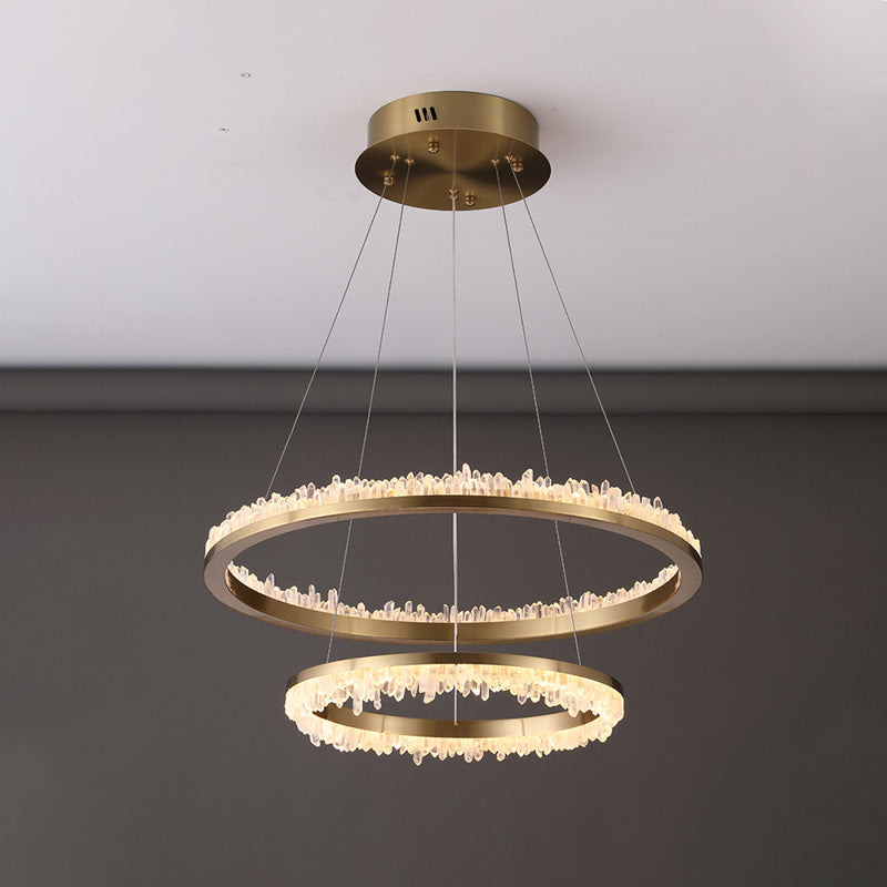 WOMO Lustre Cercle Cristal Led-WM2715