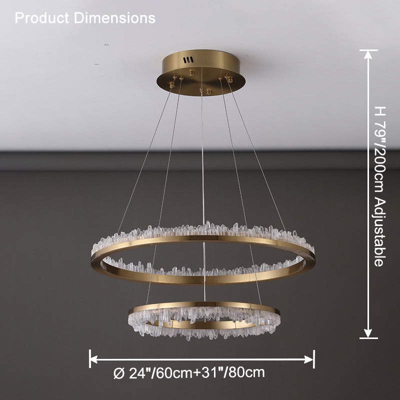 WOMO Lustre Cercle Cristal Led-WM2715