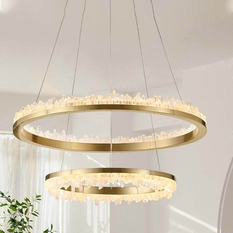 WOMO Lustre Cercle Cristal Led-WM2715