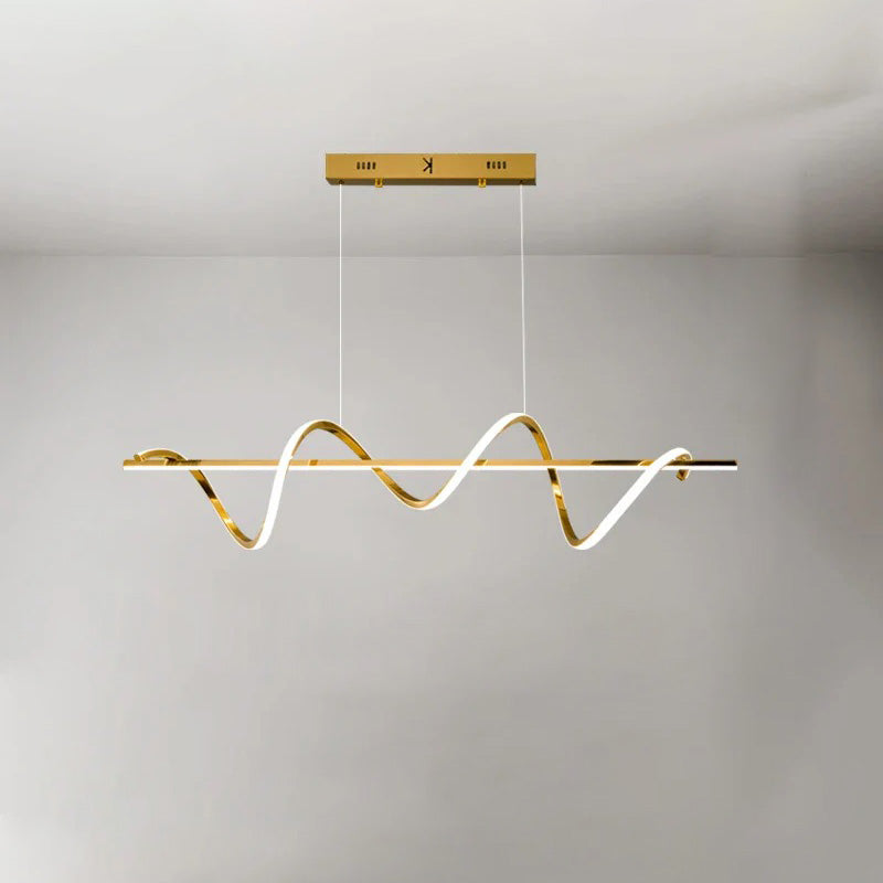 WOMO Lustre Lineaire Doré Salle à Manger-WM2723