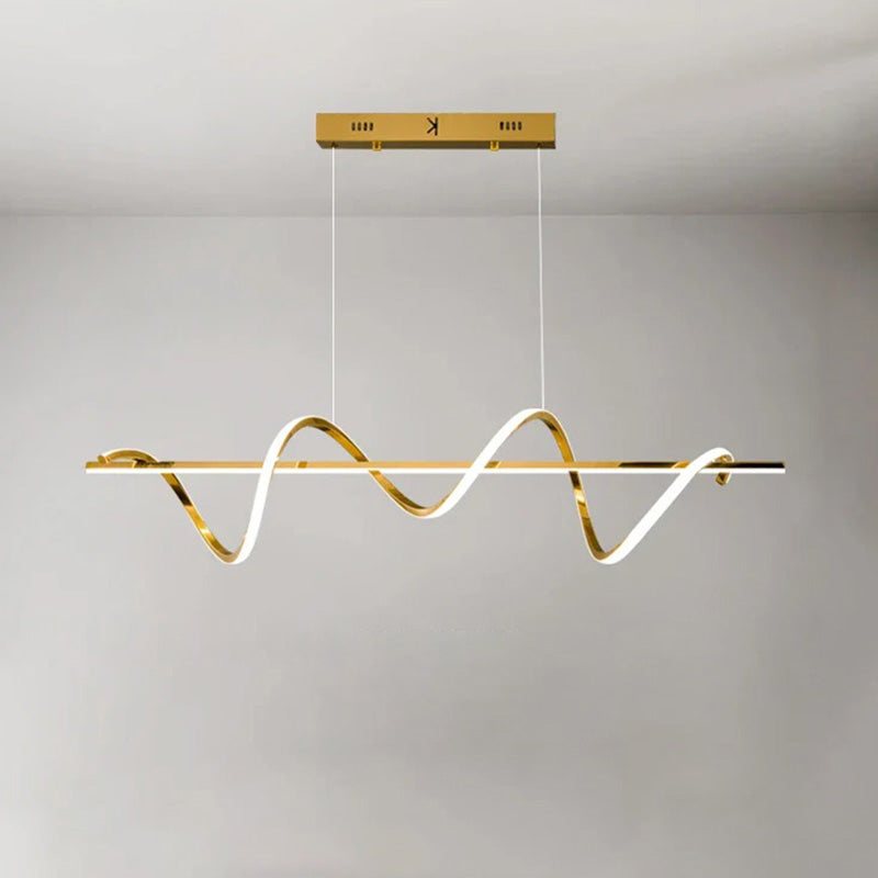 WOMO Lustre Lineaire Doré Salle à Manger-WM2723