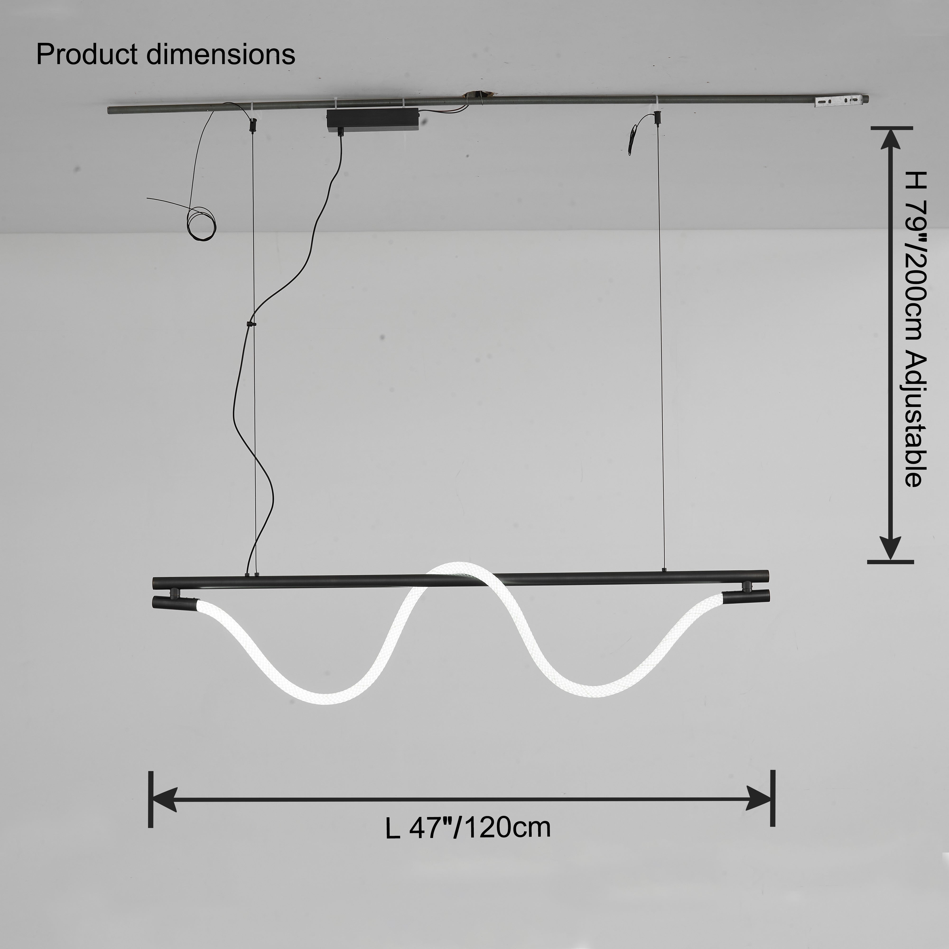 Lustre linéaire WOMO Rope Led-WM2742