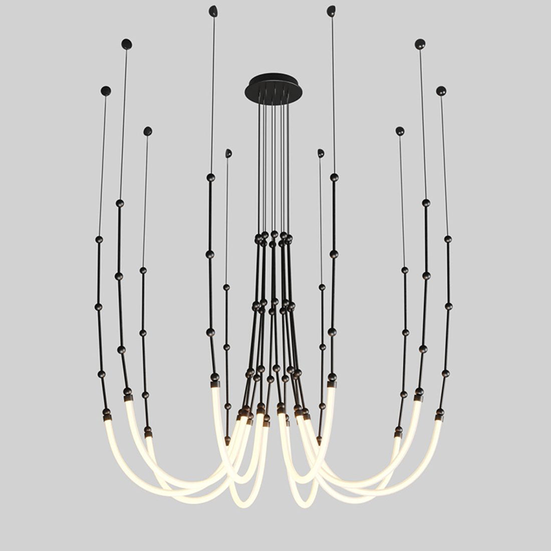Lustre LED en corde de bambou WOMO-WM2752