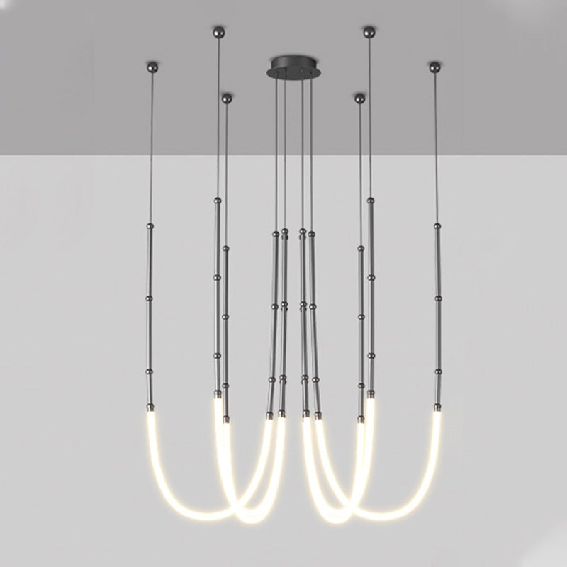 Lustre LED en corde de bambou WOMO-WM2752