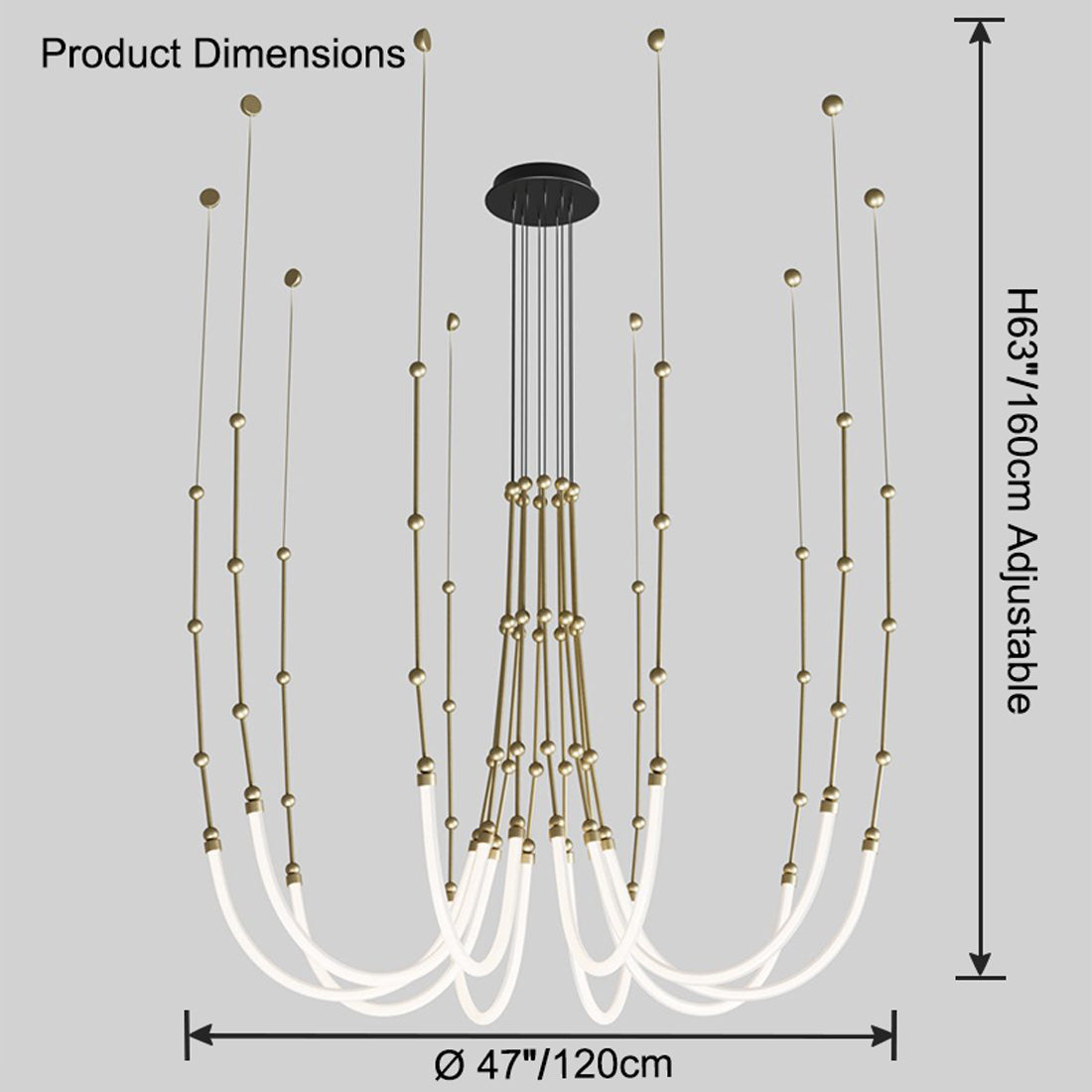 Lustre LED en corde de bambou WOMO-WM2752