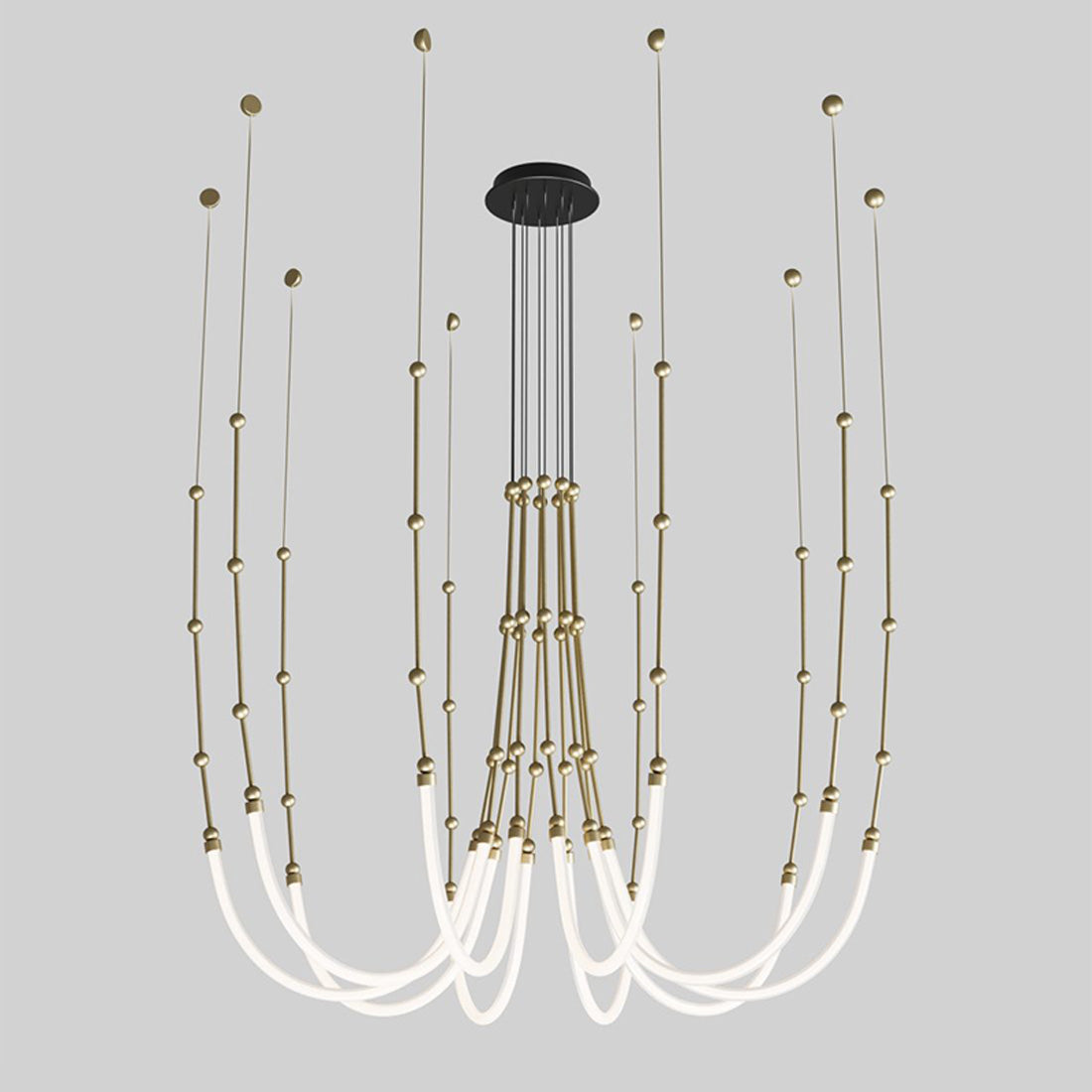Lustre LED en corde de bambou WOMO-WM2752