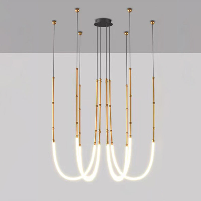 Lustre LED en corde de bambou WOMO-WM2752