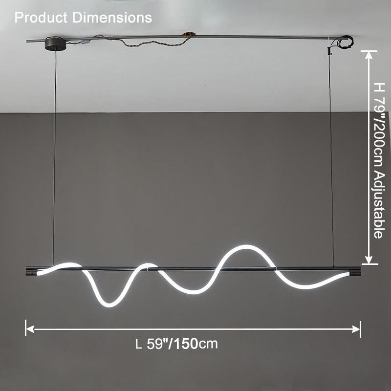 Lustre linéaire WOMO Rope Led-WM2756