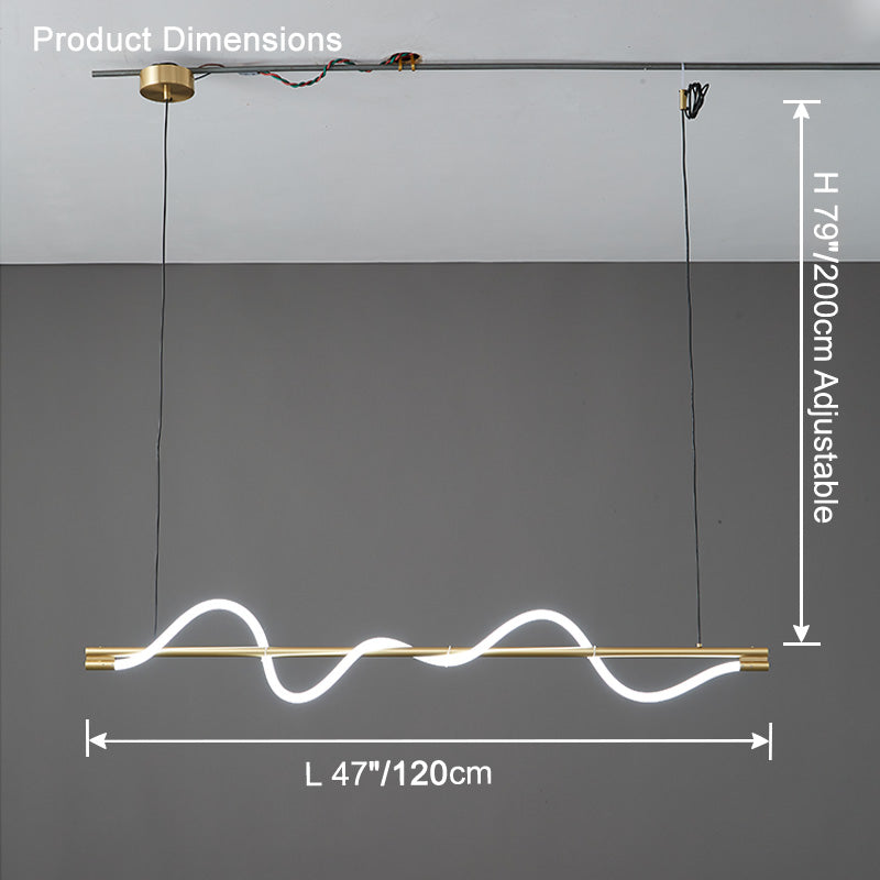Lustre linéaire WOMO Rope Led-WM2756