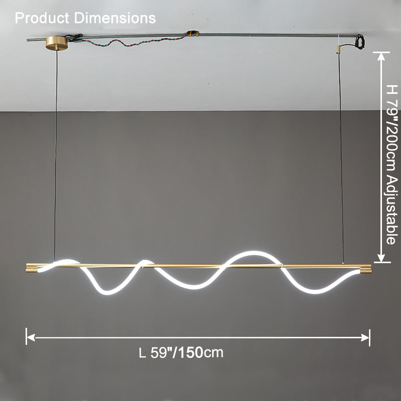 Lustre linéaire WOMO Rope Led-WM2756